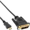 Kabelis InLine HDMI mini - DVI- D 2m juoda (17472P)