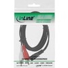 Kabelis InLine Jack 3.5mm - RCA (Cinch) x2 10m juoda (89936)