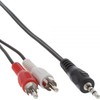 Kabelis InLine Jack 3.5mm - RCA (Cinch) x2 10m juoda (89936)