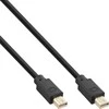 InLine Cable ® Mini DisplayPort 1.4 Kabelis M/M, juodas/auksinis, 2m