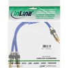 Kabelis InLine RCA (Cinch) - RCA (Cinch) x2 0,25m mėlyna (89924P)
