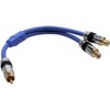 Kabelis InLine RCA (Cinch) - RCA (Cinch) x2 0,25m mėlyna (89924P)