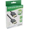 Kabelis InLine ® Slim Ultra didelio greičio HDMI kabelis M / M 8K4K auksas, plakiruotas juodu 0.5m