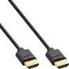 Kabelis InLine ® Slim Ultra didelio greičio HDMI kabelis M / M 8K4K auksas, plakiruotas juodu 0.5m