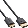 Kabelis InLine ® Slim Ultra didelio greičio HDMI kabelis AM / CM (mini) 8K4K aukso plakiruoti juoda 0.5m