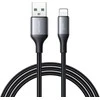 Joyroom S-A28 „Flash“ serijos 3A USB-A – „Lightning“ kabelis, 2 m – juodos spalvos