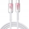 USB-C į USB-C laidas Joyroom S-A42 60W 1.2m baltos spalvos