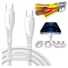 Joyroom S-A59 Vibrant Series 60W USB-C - USB-C kabelis 1.2m - Baltas