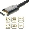 Kabelis HDMI - HDMI 2.1 48Gbps 3m 8K juodos spalvos