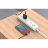 Vention Ventiliacijos TAKHF USB-C į USB-C 5A kampinis kabelis (pilkas)