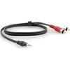 Kabelis Kramer Jack 3.5mm - RCA (Cinch) x2 7.6m juoda (C-A35M/2RAM-25)