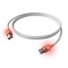 Easylan Kryžminis kabelis EasyLan S/FTP DualBoot LED Cat.6A, RJ45 / RJ45, LSOH, balta, 7,5 m