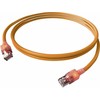 Easylan Kabelis krosowy EasyLan S/FTP DualBoot LED Cat.6A, RJ45 / RJ45, LSOH, oranžinė, 5 m