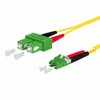 METZ CONNECT OpDAT jungties kabelis, SC-D APC/LC-D APC OS2, 5 m