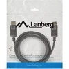 LANBERG CA-DPDP-10CC-0018-BK cable Ekranas Port M/M 1.8m 4K juodas