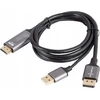 Lanberg HDMI į DisplayPort laidas su USB jungtimi