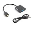 LANBERG AD-0017-BK adapteris HDMI-A M ->VGA F su garso kabeliu