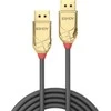 DisplayPort Kabelis - LINDY Cromo Line DisplayPort 1.2 Kabelis, M/M, 10 m, Pilkas