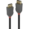 DisplayPort Kabelis - LINDY Anthra Line DisplayPort 1.2 Kabelis, M/M, 7.5 m, Juodas