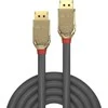 DisplayPort Kabelis - LINDY Gold Line DisplayPort 1.4 Kabelis, 0.5 m, Pilkas