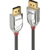 DisplayPort Kabelis - LINDY Cromo Line DisplayPort 1.4 Kabelis, 1 m, Pilkas
