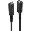HDMI Laidas - LINDY Šviesolaidinis Hibridinis Micro-HDMI 4K60 Laidas, 18Gbps, Atsparus Micro-HDMI, HDMI, DVI, 10 m, Juodas