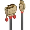 HDMI Laidas - LINDY Gold Line HDMI į DVI-D Laidas, 0.5 m, Pilkas