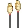Lindy HDMI 2.1 itin didelės spartos M/M 2m pilka/auksinis