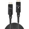 HDMI Laidas - LINDY Šviesolaidinis Hibridinis Micro-HDMI 4K60 Laidas, 18Gbps, Atsparus Micro-HDMI, HDMI, DVI, 30 m, Juodas