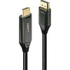 Adapterio Kabelis - LINDY Aktyvus DisplayPort į HDMI Adapterio Kabelis, 4K120Hz, 48Gbps, 4096x2160@120Hz, Juodas