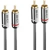 Kabelis Lindy RCA (Cinch) x2 - RCA (Cinch) x2 5m juoda (35663)