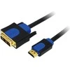 Kabelis LogiLink HDMI - DVI- D 1,8m mėlyna (CHB3102)