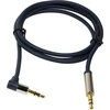 LOGILINK CA11100 LOGILINK - Garso kabelis 3.5 Stereo M/M 90 kampinis, 1.00 m, mėlynas