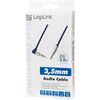 LOGILINK CA11300 LOGILINK - Garso kabelis 3.5 Stereo M/M 90 kampinis, 3.00 m, mėlynas