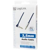 LOGILINK CA11100 LOGILINK - Garso kabelis 3.5 Stereo M/M 90 kampinis, 1.00 m, mėlynas