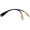 LOGILINK CA10030 LOGILINK - Garso kabelis 3.5 Stereo M/M, tiesus, 0.30 m, mėlynas