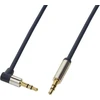 LOGILINK CA11050 LOGILINK - Garso kabelis 3.5 Stereo M/M 90 kampinis, 0.50 m, mėlynas