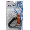 Audio Kabelis Jack (3,5mm) M - Jack (3,5mm) M, 1.5m, juoda, Logo blister, EOL