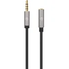 Kabelis Manhattan Jack 3.5mm - Jack 3.5mm 1m pilkas (356022)