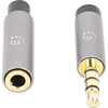 Manhattan 3.5mm garso laido jungtys pilkos
