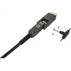 Kabelis Manhattan MANHATTAN HDMI LWL Stecker-Stecker/MicroHDMI St 4K@60Hz 20m