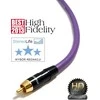 Kabelis Melodika RCA (Cinch) - RCA (Cinch) 1,5 m violetinė