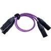 Kabelis Melodika XLR x2 - XLR x2 3m violetinė