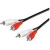 Kabelis MicroConnect RCA (Cinch) x2 - RCA (Cinch) x2 10m juodas (AUDCC10)