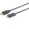 Nanocable Kabelis Brackton DisplayPort Male - HDMI Male 1.0m Juodas