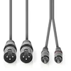 Kabelis Nedis XLR - XLR 3m pilka (COTH15210GY30)
