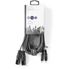 Kabelis Nedis XLR - XLR 3m pilka (COTH15210GY30)