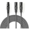 Kabelis Nedis XLR - XLR 1.5m pilka (COTH15020GY15)