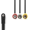 Nedis Kabelis 3xRCA - 3.5mm 4pin kištukai 1.0m