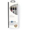 Kabelis Nedis Aux Audio Cable 3.5 mm -> 2x RCA 0.5m Juodas
